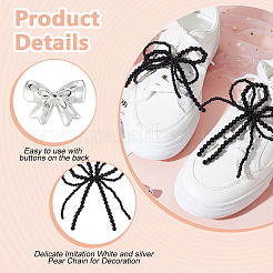 2 Stil von Schuhschnallenclips aus Acryl und Kunststoff&nbsp;FIND-MA0001-10B