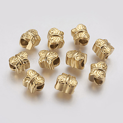 Ionenplattierung (IP) 304 Edelstahl europäische Perlen&nbsp;STAS-J022-075G