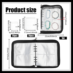 Bolsa transparente con cremallera para almacenamiento organizador de joyas de PVC&nbsp;AJEW-WH0248-888