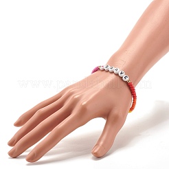 Mots meilleurs bracelets extensibles&nbsp;BJEW-JB07524-05