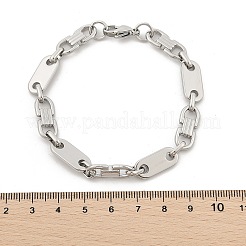 304 Edelstahl ovale Gliederkettenarmbänder für Damen und Herren&nbsp;BJEW-F488-57P