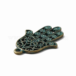Tibetischer stil Aluminium Anhänger & Charms&nbsp;LS-FIND-WH0034-29ABG