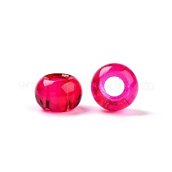 Backfarbe transparente Glas European Beads&nbsp;DGLA-N005-13A-01