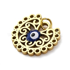 304 Edelstahl-Emaille-Anhänger&nbsp;STAS-E550-53G-02