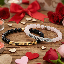 2-teiliges Set aus inspirierendem Armband aus Messing&nbsp;AW1158-3