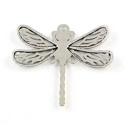 Tibetischen Stil Eulenlegierungsanhänger Rhinestone-Emaille-Cabochon Fassungen&nbsp;TIBEP-R334-066AS-RS