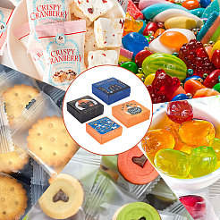 16 scatola regalo creativa pieghevole in carta quadrata con 4 motivi per Halloween&nbsp;CON-BC0007-01