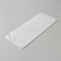 Zusammengebaute rechteckige Acryl-Actionfiguren-Displayboxen&nbsp;ODIS-WH0058-34