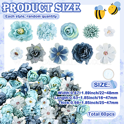 60 fleur en tissu&nbsp;DIY-SP0005-73D