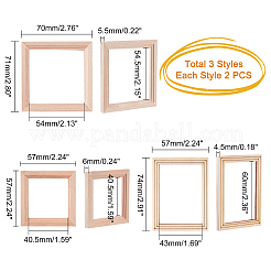 6 cadre photo en bois de style 3 pièces&nbsp;DIY-PH0005-42