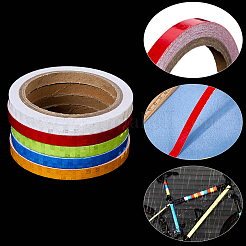 5 Rolle 5 Farben PVC-Sicherheitsreflexbänder für Fahrräder&nbsp;DIY-SP0004-39