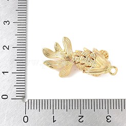 Messing micro pave klare zirkonia anhänger&nbsp;KK-U064-18C-G