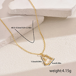 Colliers élégants avec pendentif en forme de cœur en laiton creux et zircone cubique&nbsp;ZP2718-1