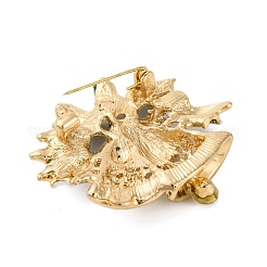 Broches en alliage de strass&nbsp;JEWB-M047-02G-01