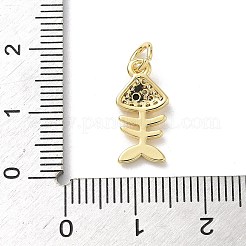 Colgante micropavé cubic zirconia de latón&nbsp;KK-B155-04D-G