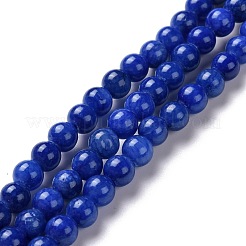 Natur Mashan Jade runde Perlen Stränge&nbsp;G-D263-4mm-XS09