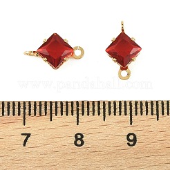 Messing-Pavé-Anhänger mit Zirkonia in Rautenform&nbsp;KK-P347-04G-03