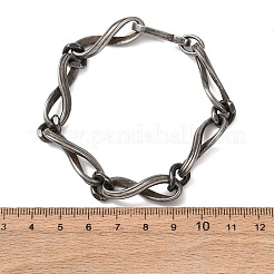 Bracelets à maillons en acier inoxydable 304 pour femmes et hommes&nbsp;BJEW-C148-04AS