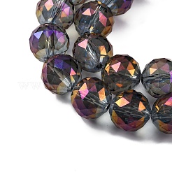 Chapelets de perles en verre électroplaqué&nbsp;EGLA-J140-FR01-16mm