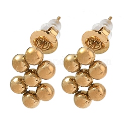 Boucles d'oreilles à clous rondes en acier inoxydable 304&nbsp;LS-SA-CBA5A9C-02G