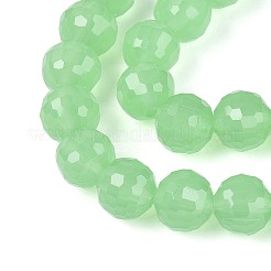 Chapelets de perle en verre imitation jade&nbsp;GLAA-R095-J8mm-02