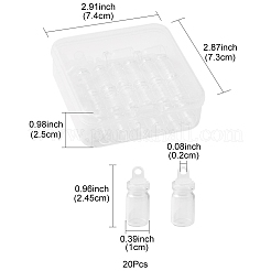 20 Stück Glasflaschen-Anhängerdekorationen&nbsp;CON-FS0001-06
