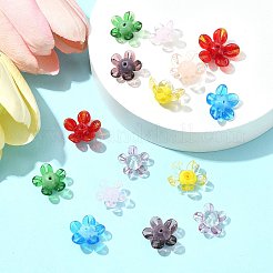 16pcs 8 Farben handgemachte Bunte Malerei-Perlen&nbsp;LAMP-FS0001-26