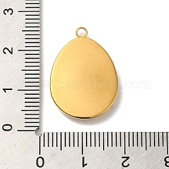 304 Edelstahl Anhänger Cabochon Fassungen für Emaille&nbsp;X-STAS-D013-01B-G