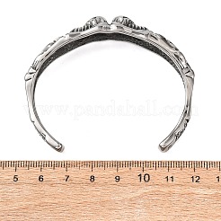 Skelettierte Armreifen aus Edelstahl 304 für Damen&nbsp;BJEW-C148-07AS