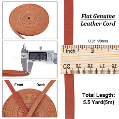Cordoncino per gioielli in pelle piatta&nbsp;WL-GF0001-07A-01