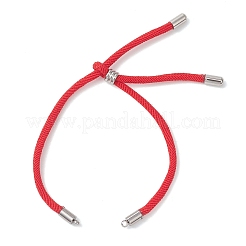 Creazione di braccialetti scorrevoli con cordino rotondo in nylon&nbsp;AJEW-JB01516