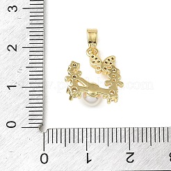 Pendentifs en laiton zircon cubique transparent&nbsp;KK-E804-13G