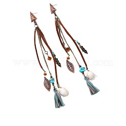 Orecchini pendenti con nappe in lega&nbsp;FS-WGE89CC-01