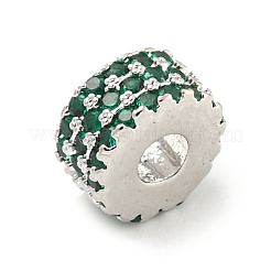 Ottone placcato a cremagliera con perline di zirconi cubici&nbsp;KK-B091-04B