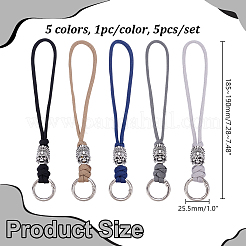 5 pieza de calavera de aleación de 5 colores con 7 núcleos internos de poliéster y spandex&nbsp;HJEW-HY00191