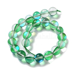 Chapelets de perles en pierre de lune synthétique&nbsp;G-P528-J02-14