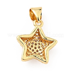 Ottone micro spianare pendenti zirconi&nbsp;KK-E015-09G-01
