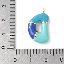 Pendentifs d'émail en laiton &nbsp;KK-E093-03G-D-01