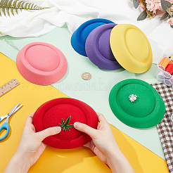 6 base per mini cappello fascinator in velluto a 6 colori&nbsp;AJEW-NB0005-97