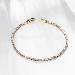 Romantique alliage d'étain bracelets strass tcheque&nbsp;BJEW-BB02311-G