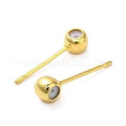 Fornituras de aretes de latón&nbsp;LS-KK-B142-04B-G