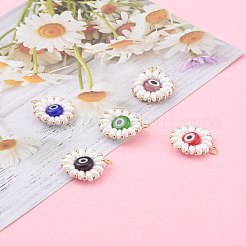 Colgantes de cuentas de murano mal de ojo&nbsp;PALLOY-JF00649
