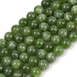 Billes de jade naturelles de teint en malaisades teintes&nbsp;X-G-G021-02C-13