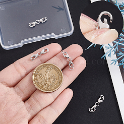 4 Stück 925 Karabinerverschlüsse aus Sterlingsilber&nbsp;STER-GA0001-44P