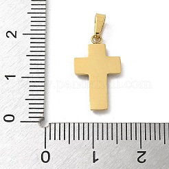 Pendentifs en acier inoxydable 304 avec micro-pavé de zircone cubique et placage ionique (IP)&nbsp;STAS-Z107-08G-15