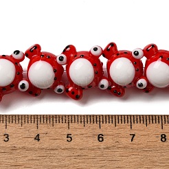 Chapelets de perles vernissées manuelles&nbsp;LAMP-Z010-02B
