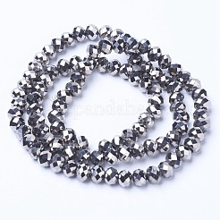 Placcare trasparente perle di vetro fili&nbsp;EGLA-A034-T8mm-UA03