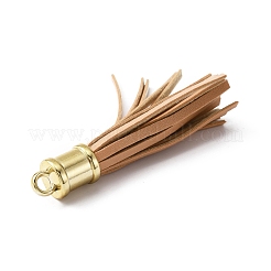 Gros pendentifs pompons en similicuir&nbsp;FIND-WH0111-155Q
