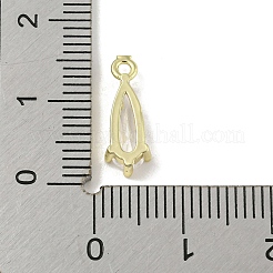 Pendentif en laiton micro pavé de zircone cubique s&nbsp;ZIRC-R020-04G