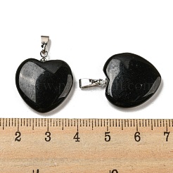 Colgantes de obsidiana naturales&nbsp;G-G956-B77-FF